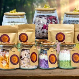 Aromatherapy Bath Salts | Epsom & Himalayan Soak for Muscle Relief & Detox